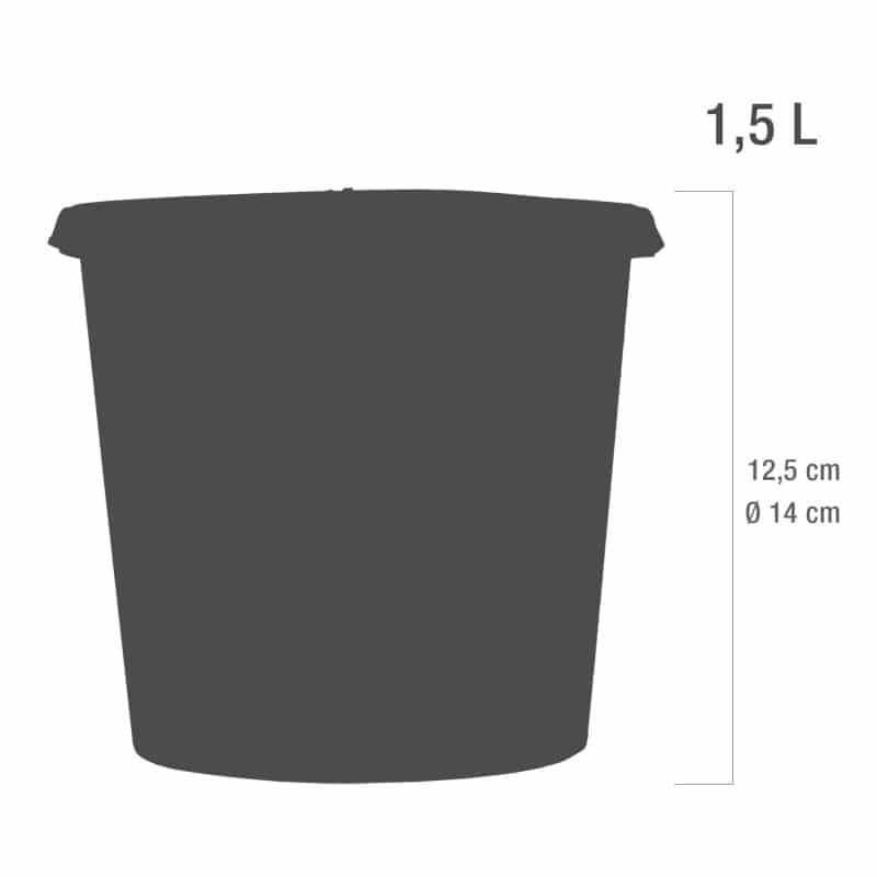 1,5 liter Eco Line Sharps beholder