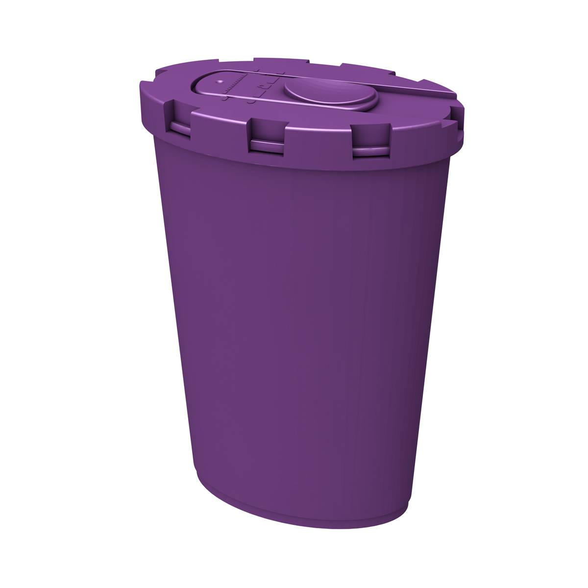0,3 liter lilla Kompakt Sharps-spand