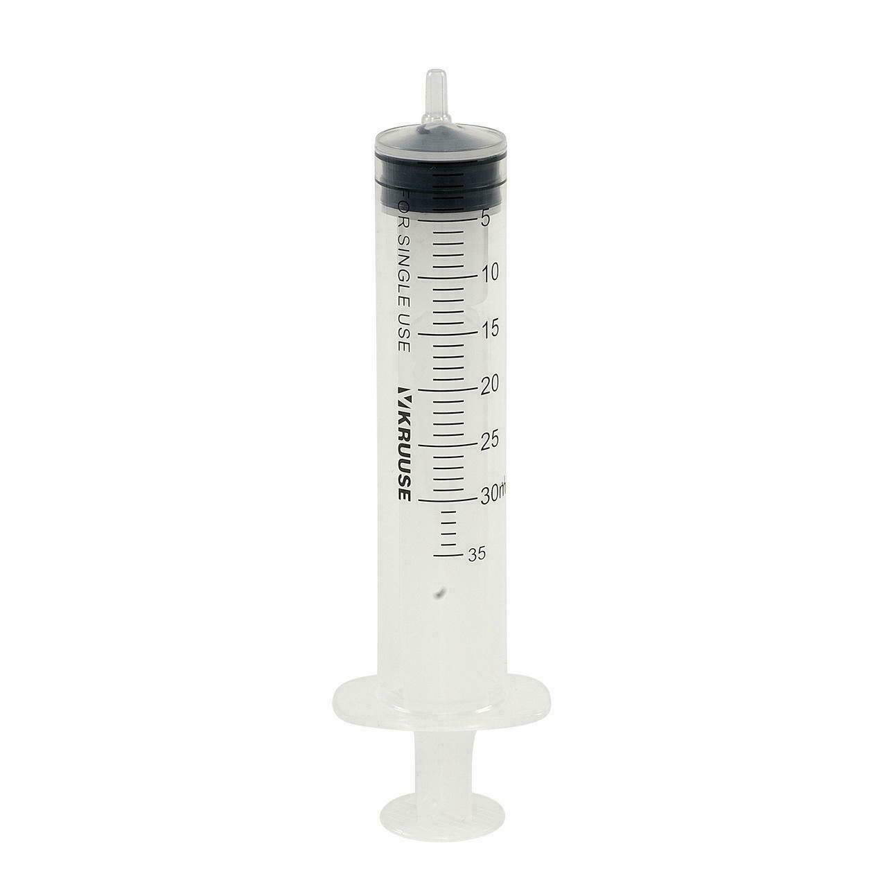 30/34ml Kruuse Luer Slip Veterinærsprøjte