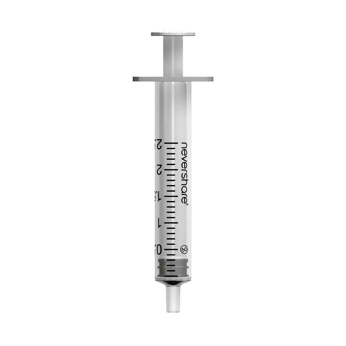 2,5 ml Nevershare White Luer Slip-sprøjter