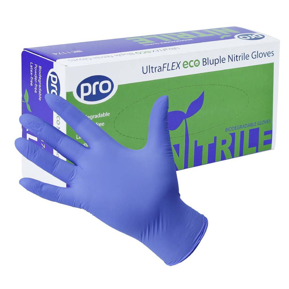 PRO UltraFLEX Eco Bluple nitril handskeæske med 100 stk