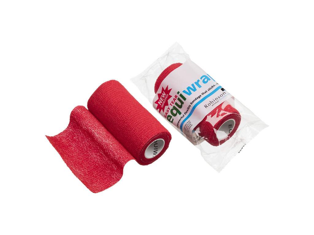 10cm x 4,5m Equiwrap Cohesive Bandage Rød