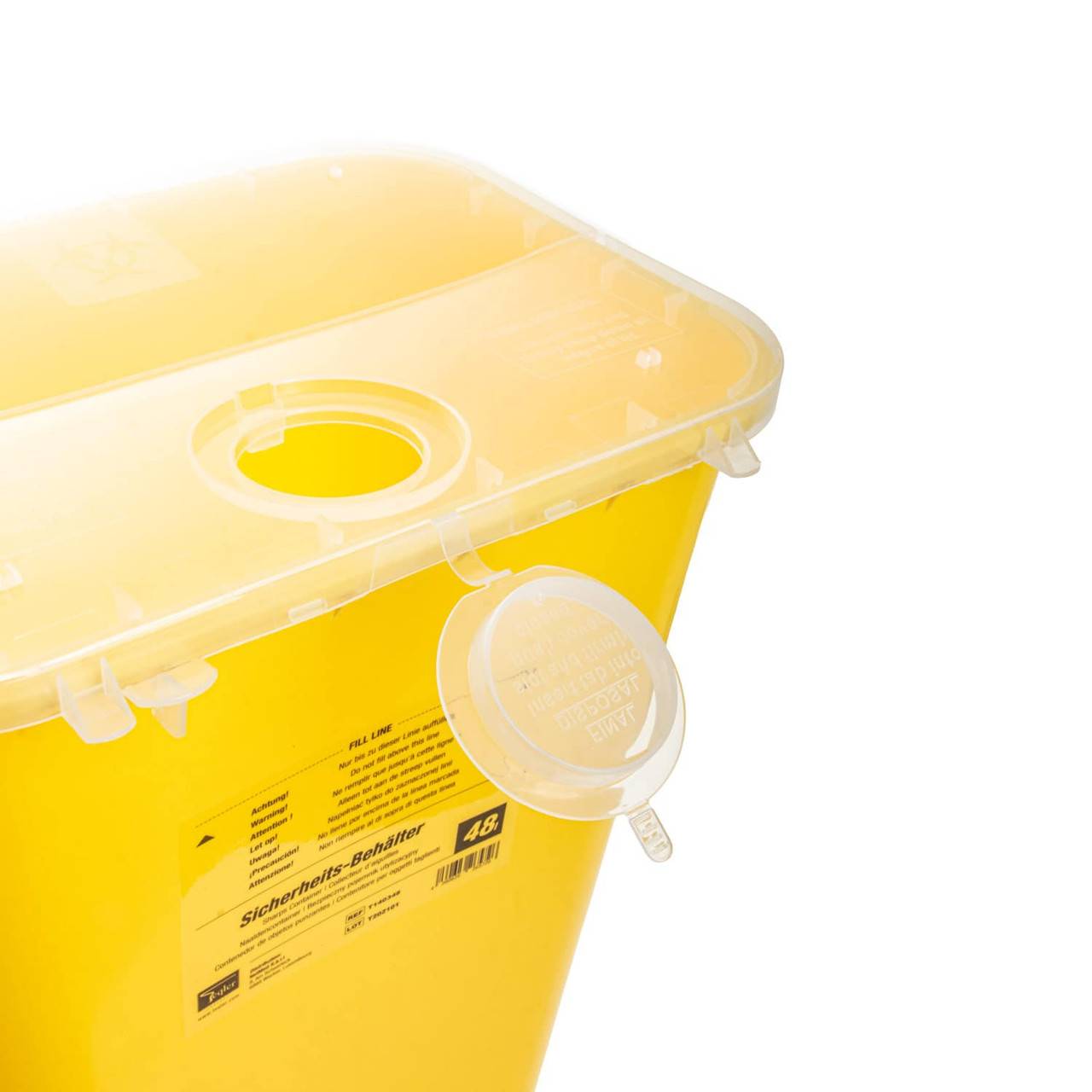 48 liter Teqler gul skarpe affaldsbeholder