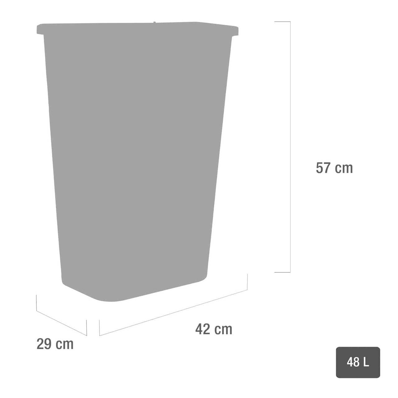 48 liter Teqler gul skarpe affaldsbeholder