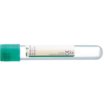 BD Vacutainer 10ml Heparin Plasma Grønt blodprøverør