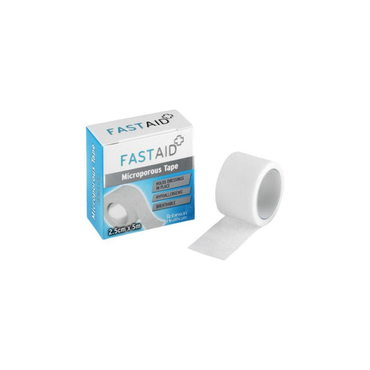 Fast Aid mikroporøst tape 2,5 cm x 5 m
