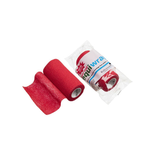 10cm x 4,5m Equiwrap Cohesive Bandage Rød