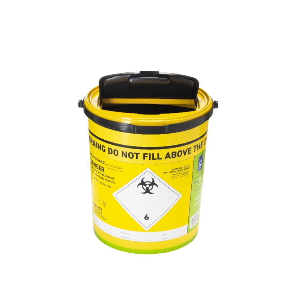 22L Sharpsguard Gul Sharps Bin Ekstra Adgang