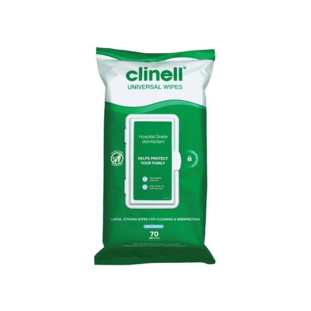 Clinell Universal Wipes Pakke med 70 stk