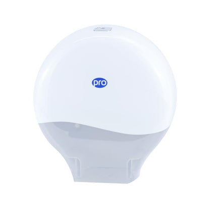 PRO Mini Jumbo Toilet Roll Dispenser White