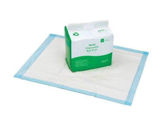 57 cm x 75 cm 10-lags Readi Engangs Sengunderlag Pakke med 25
