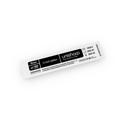 30 g gule 0,5 tommer Unisharp nåle