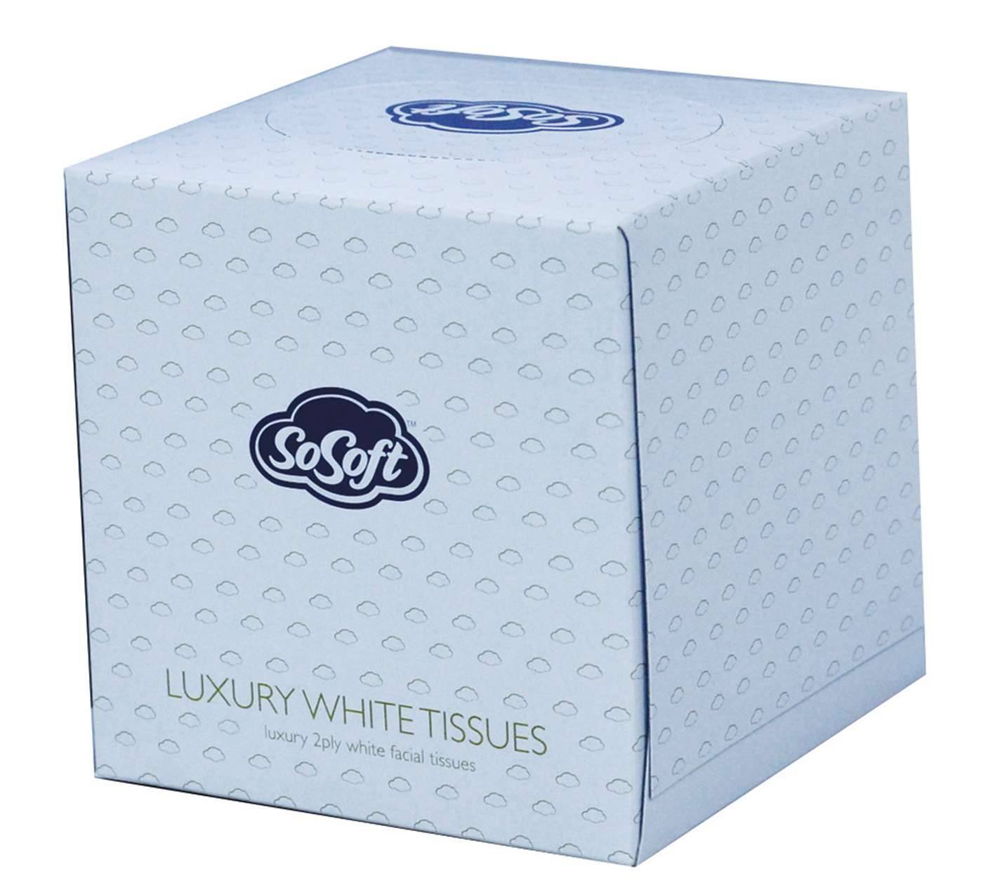 SoSoft Luxury Cube Tissues æske med 70 stk