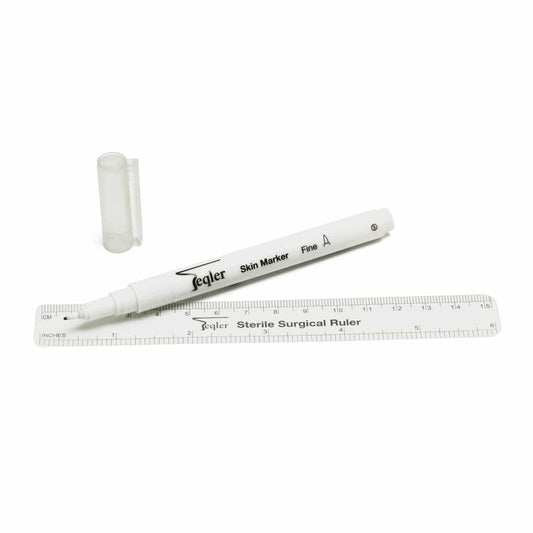 0,5 mm Fin Steril Hudmarker med Lineal