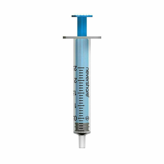2,5 ml Nevershare Blue Luer Slip-sprøjter