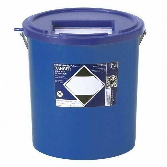 22 liter Sharpsguard Blue Pharmi Sharps beholder