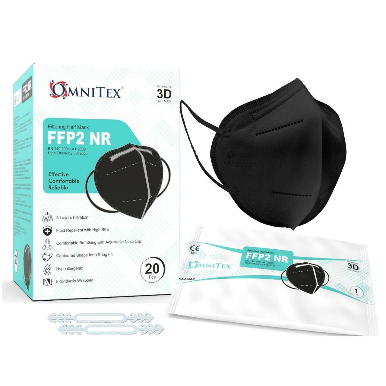 FFP2 Masker x 20 - Sort