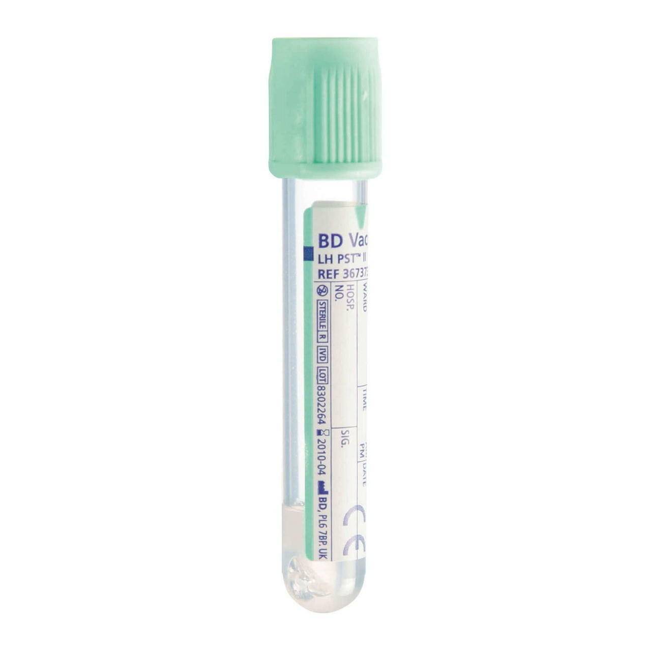 BD Vacutainer PST II Plast 8ml Tube med lysegrøn Hermogard Close