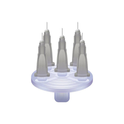 27g Grå 4mm x 5 Meso-relle cirkulær multiinjektor