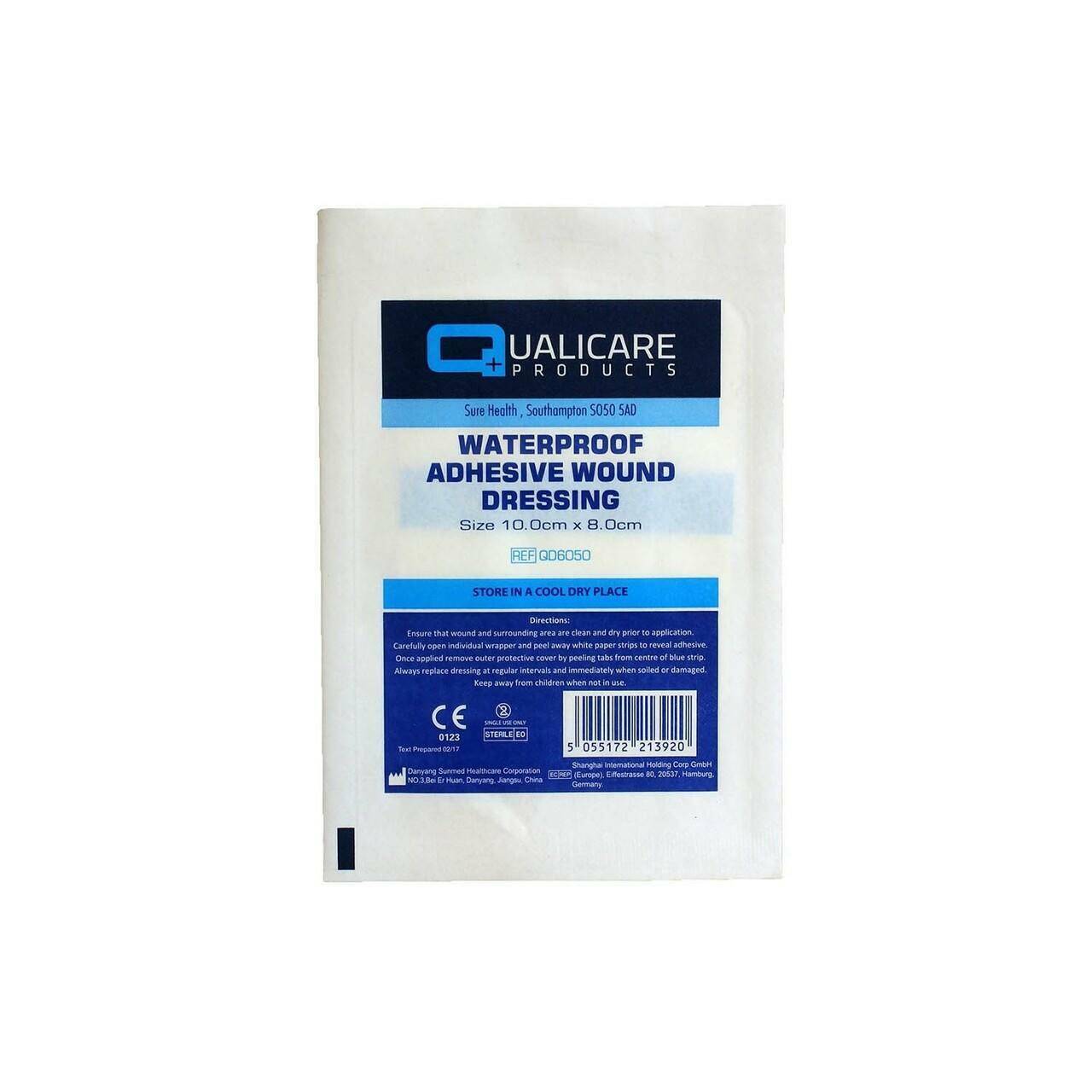 Waterproof Adhesive Wound Dressing 10cm x 8cm QD6050 UKMEDI.CO.UK