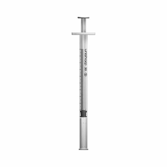 1ml 0,5 tommer 29g Unisharp sprøjte og nål u100