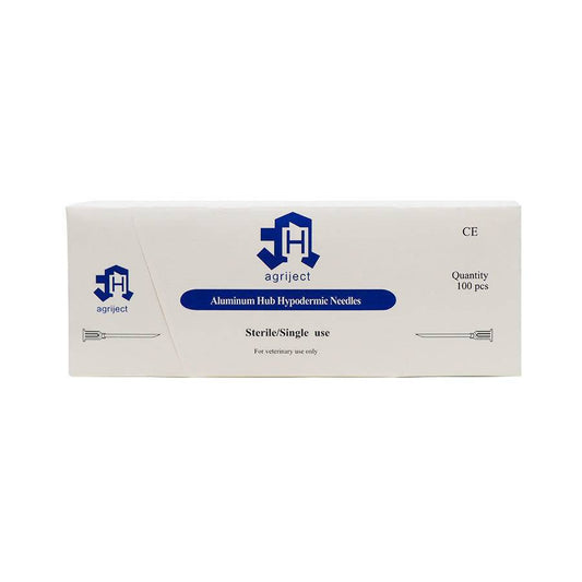 14 g 1,5 tommer Agriject engangsnåle i aluminium
