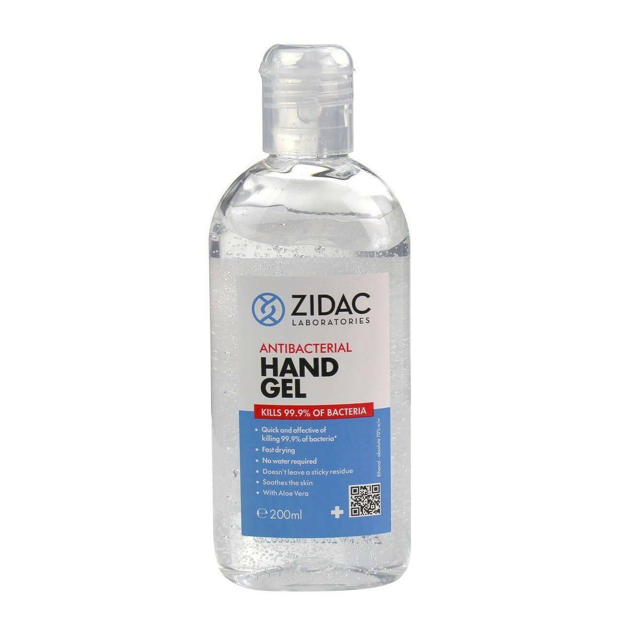 Zidac Antibakteriel Håndgel 200 ml