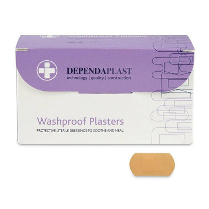 Dependaplast vasketætte plastre - 4 cm x 2 cm x 100