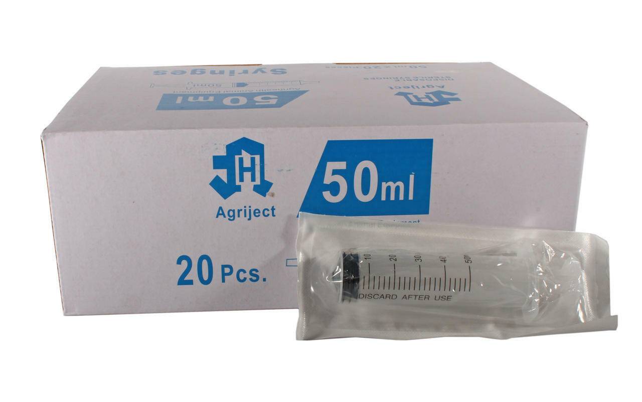 50ml Agriject sprøjte Luer Slip Side Tip