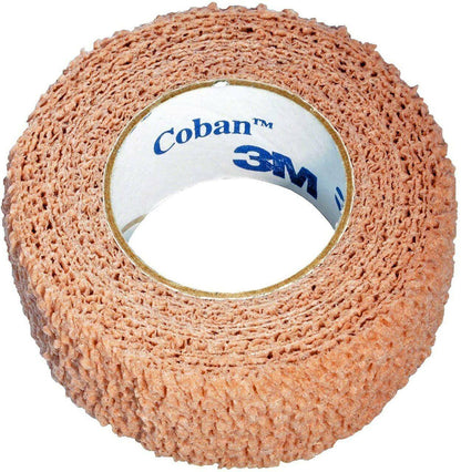 3M Coban selvklæbende bandage - kød - 2,5 cm x 4,5 m