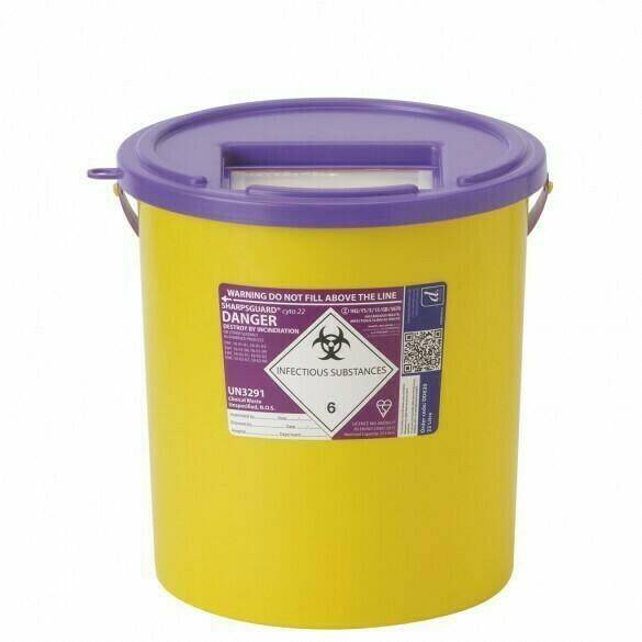 22 liter Sharpsguard Purple Cyto Sharps beholder