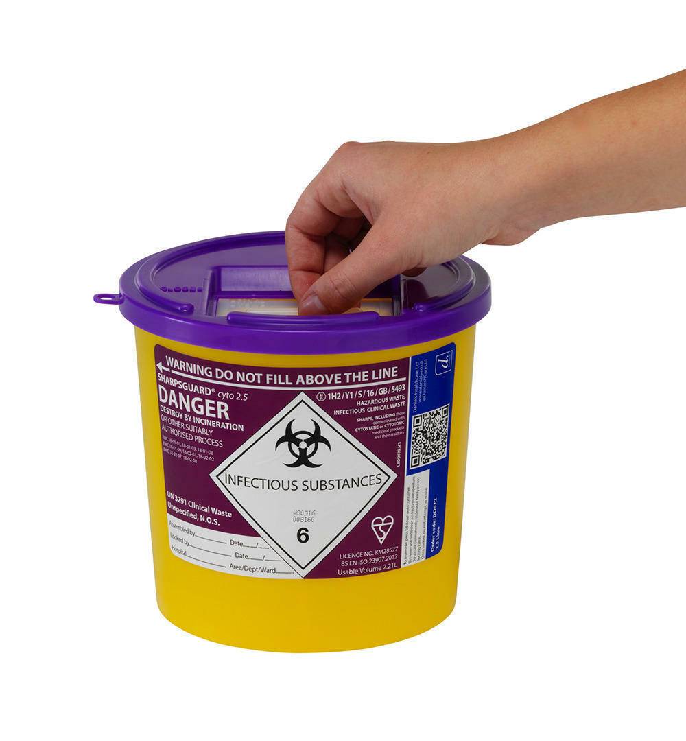 2,5 liter Sharpsguard Purple Cyto Sharps beholder