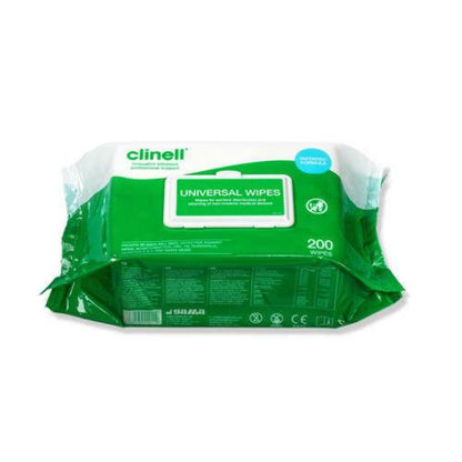 Clinell Universal Sanitizing Wipes 200 Wipes