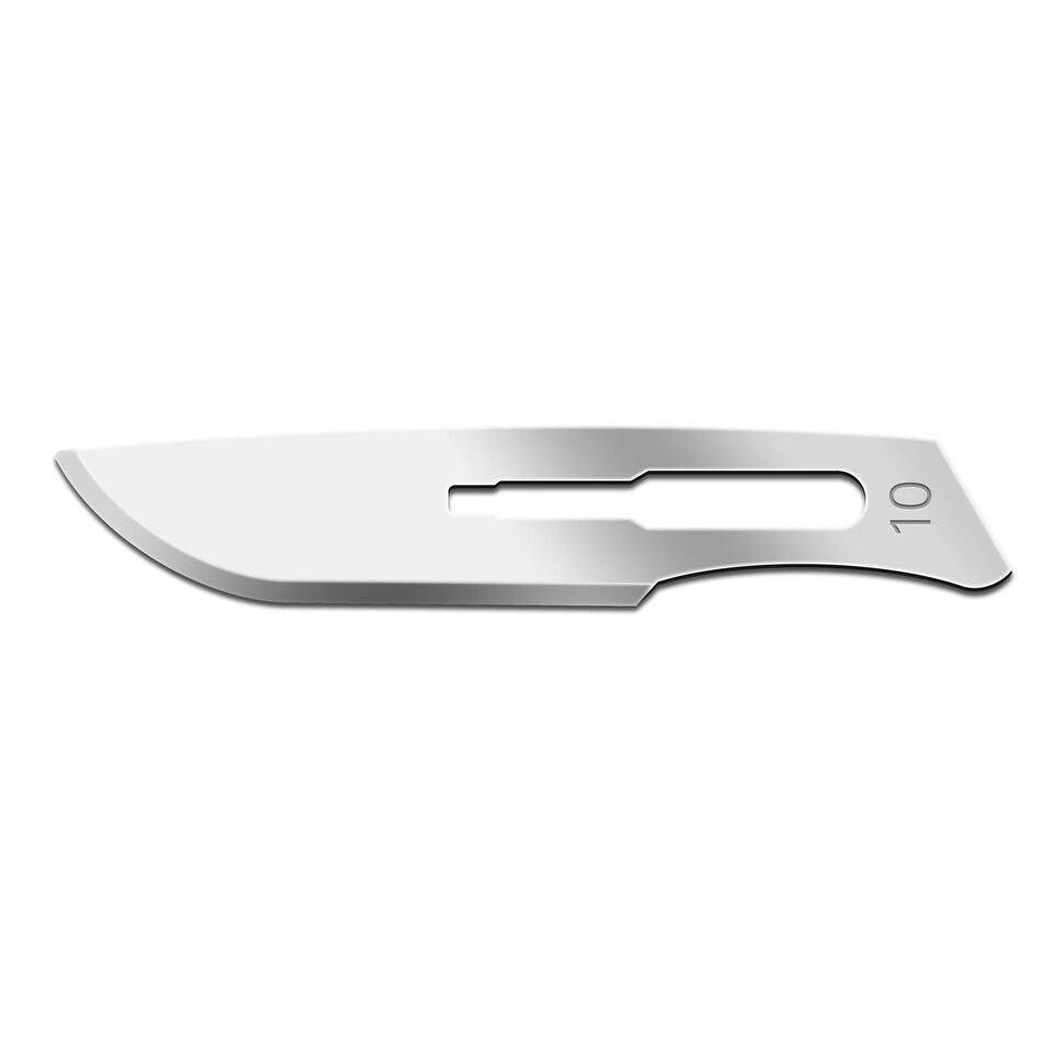 100 x Størrelse 10 BBraun Carbon Steel Sterile Skalpelblade