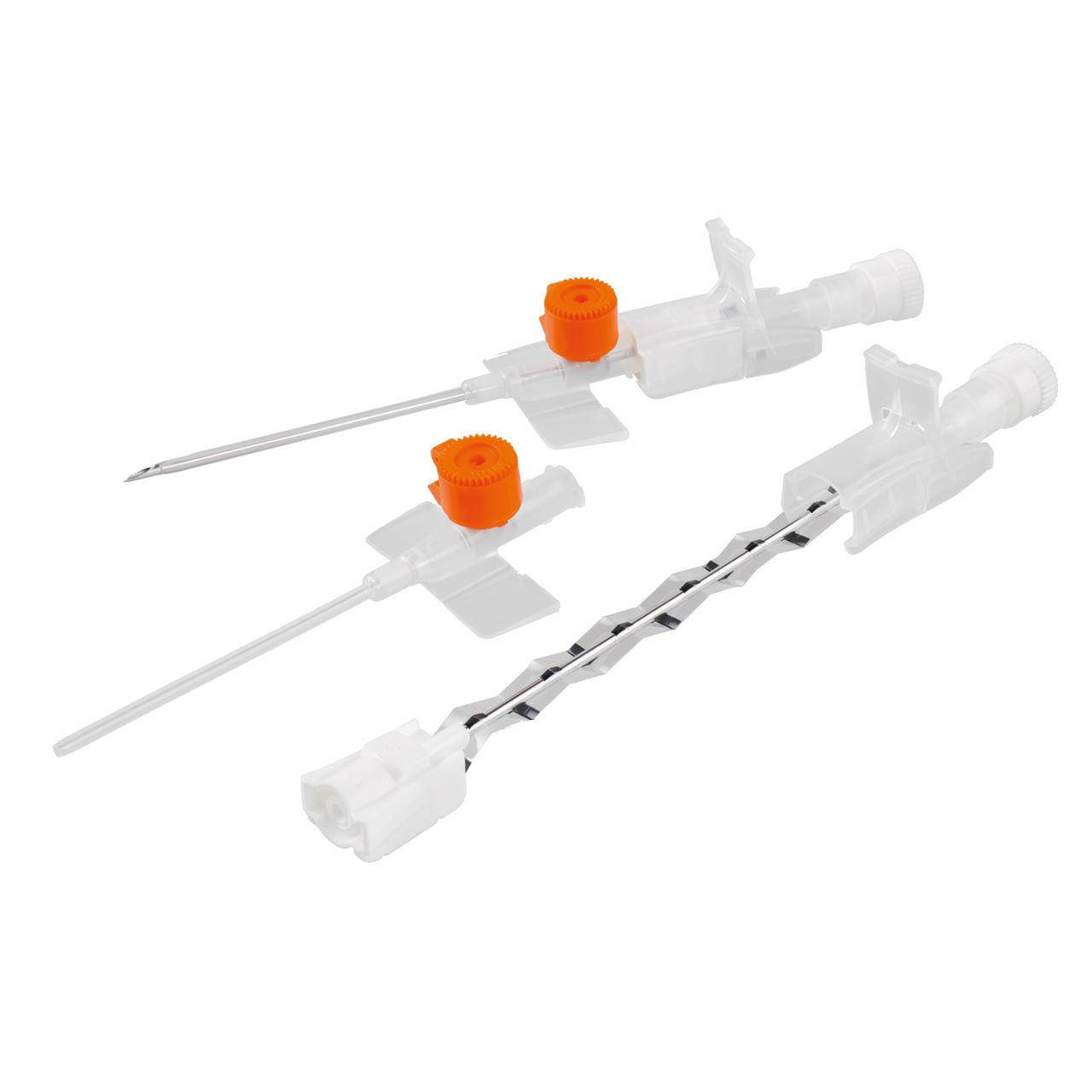 14g 45mm Orange BD Venflon Pro sikkerhedskanyle med injektionsport