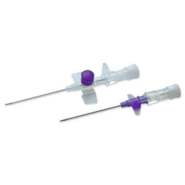 26 g violet 0,75 tommer Terumo Versatus vinget og portet IV-kanyle