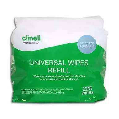 Clinell Universal Wipes Tub af 225 Refill