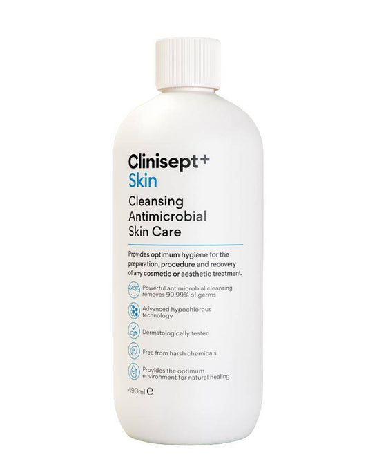 Clinisept+ Plus Skin Cleansing Antimicrobial Skin Care 490ml CP-A-500/6/UK UKMEDI.CO.UK