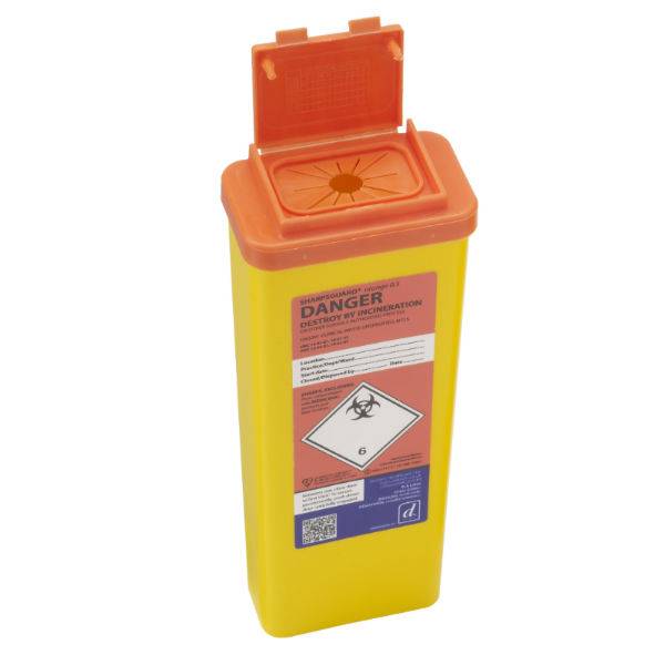 0,5 liters Sharpsguard orange skraldespand