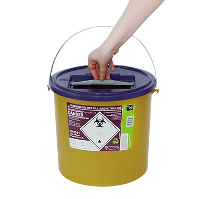 11,5 liter Sharpsguard Purple Cyto Sharps beholder