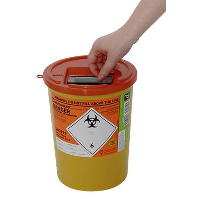 3,75 liters Sharpsguard Orange Sharps-spand