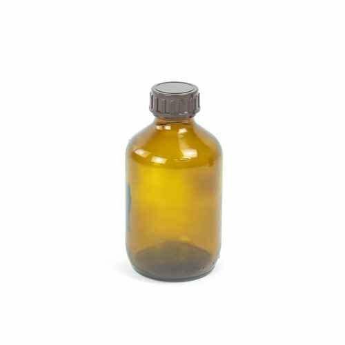 200ml Amber Glass Bottle with Screw Lid 133338 UKMEDI.CO.UK