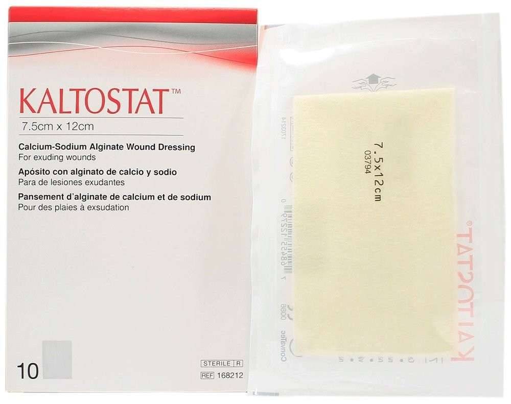 Kaltostat alginatdressing 7,5 cm x 12 cm