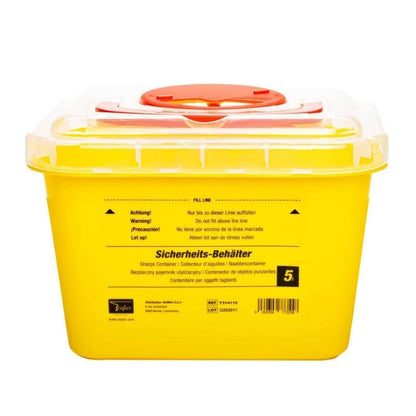 5 Liter Teqler Gul Skarp Affaldsbeholder