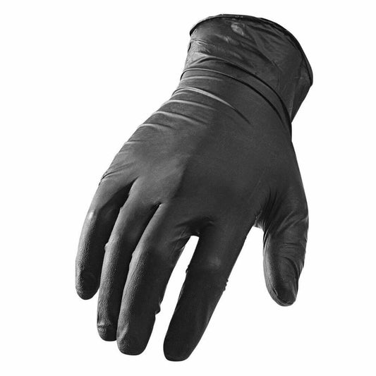 Nitril undersøgelseshandsker S-XL Meditrade Pulverfri Sort