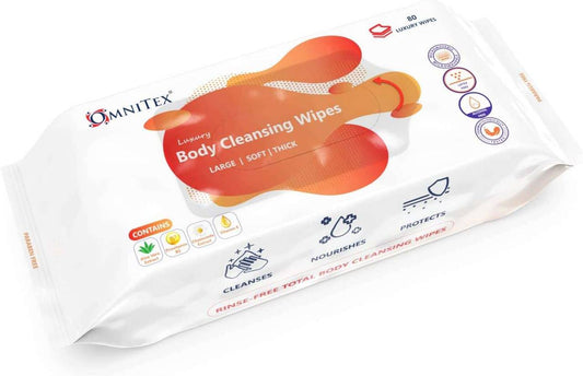 OMNITEX - Omnitex Body Cleansing Wipes - Pack of 80 - OX-BBWT80 UKMEDI.CO.UK UK Medical Supplies