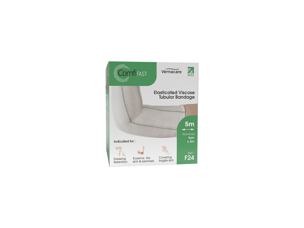 ComfiFast One Way Stretch Tubular Bandage Grøn 5cm x 5m