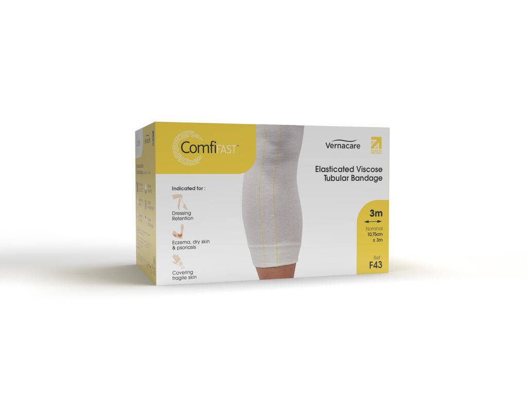 ComfiFast One Way Stretch Tubular Bandage Gul 10,75 cm x 3m