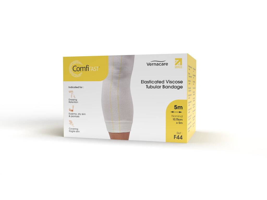 ComfiFast One Way Stretch Tubular Bandage Gul 10,75 cm x 5m
