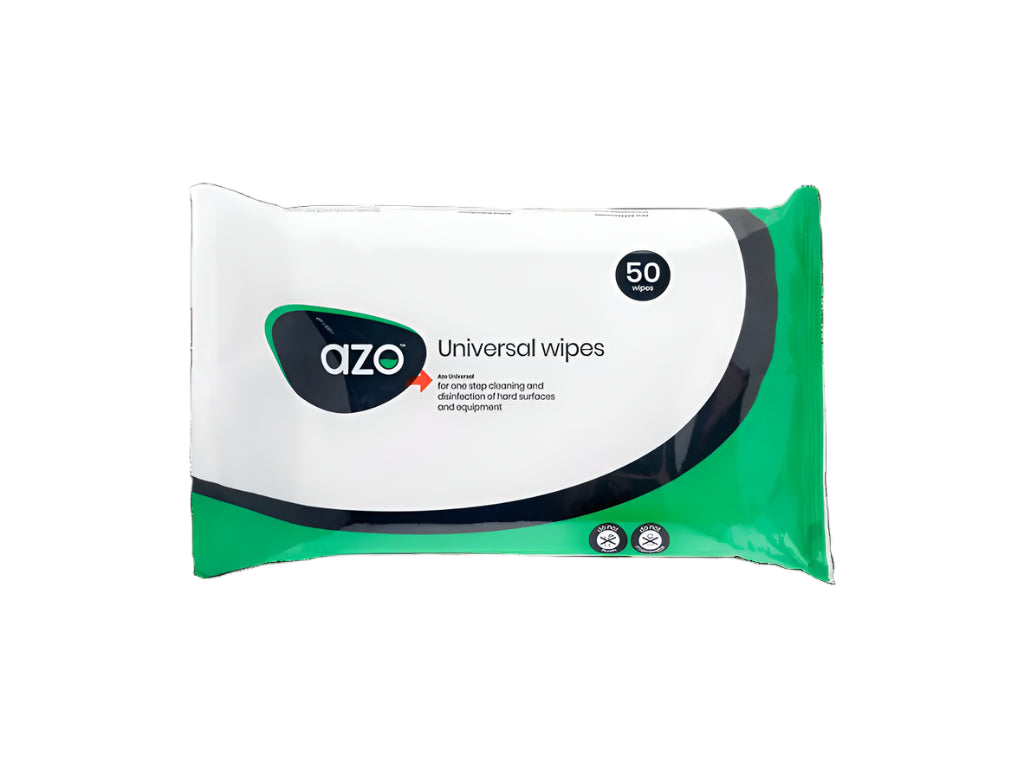Azo Universal Rengørings- og Desinfektionsservietter Pakke med 50